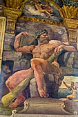 Mantova, Palazzo Te - Camera di Amore e Psiche, Parete Est:  Polifemo tradito da Aci e Galatea. 